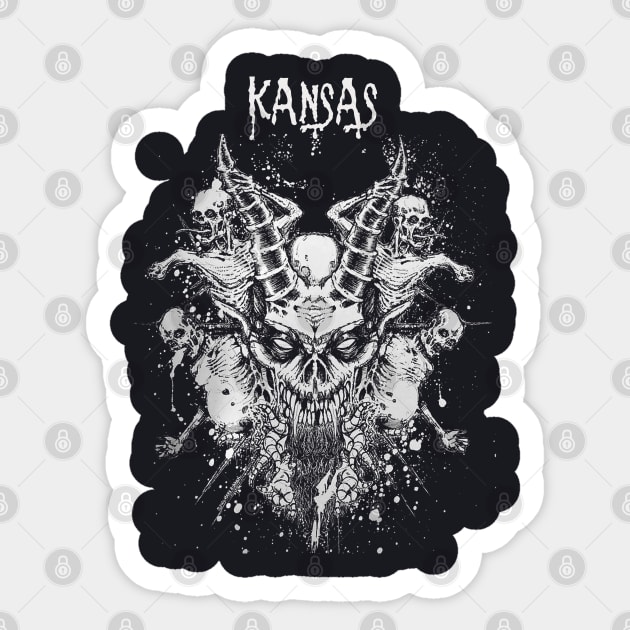 Dragon Skull Play Kansas Sticker by Teropong Kota